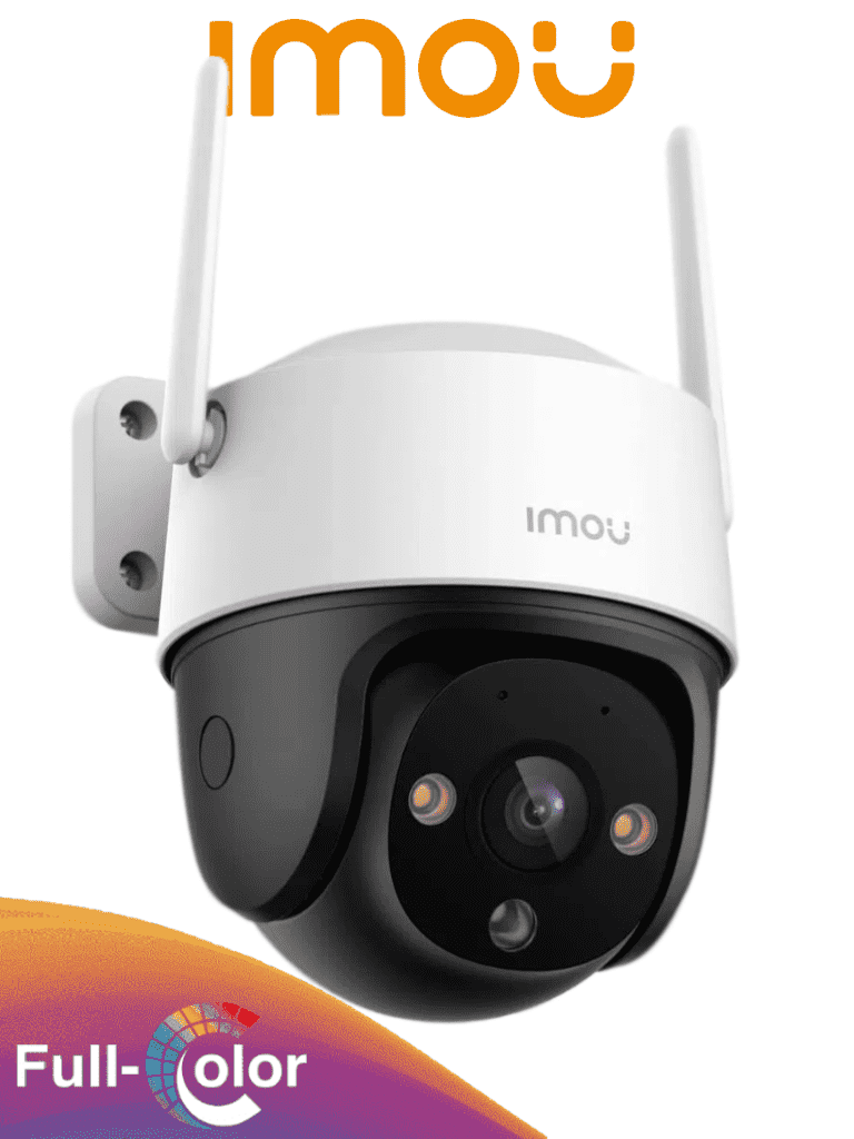 Cámara de Seguridad WiFi IMOU Cruiser SE+ 3MP PT 360° Full Color | Audio Bidireccional, Sirena 110dB, Visión Nocturna 30m, IP66 Exterior